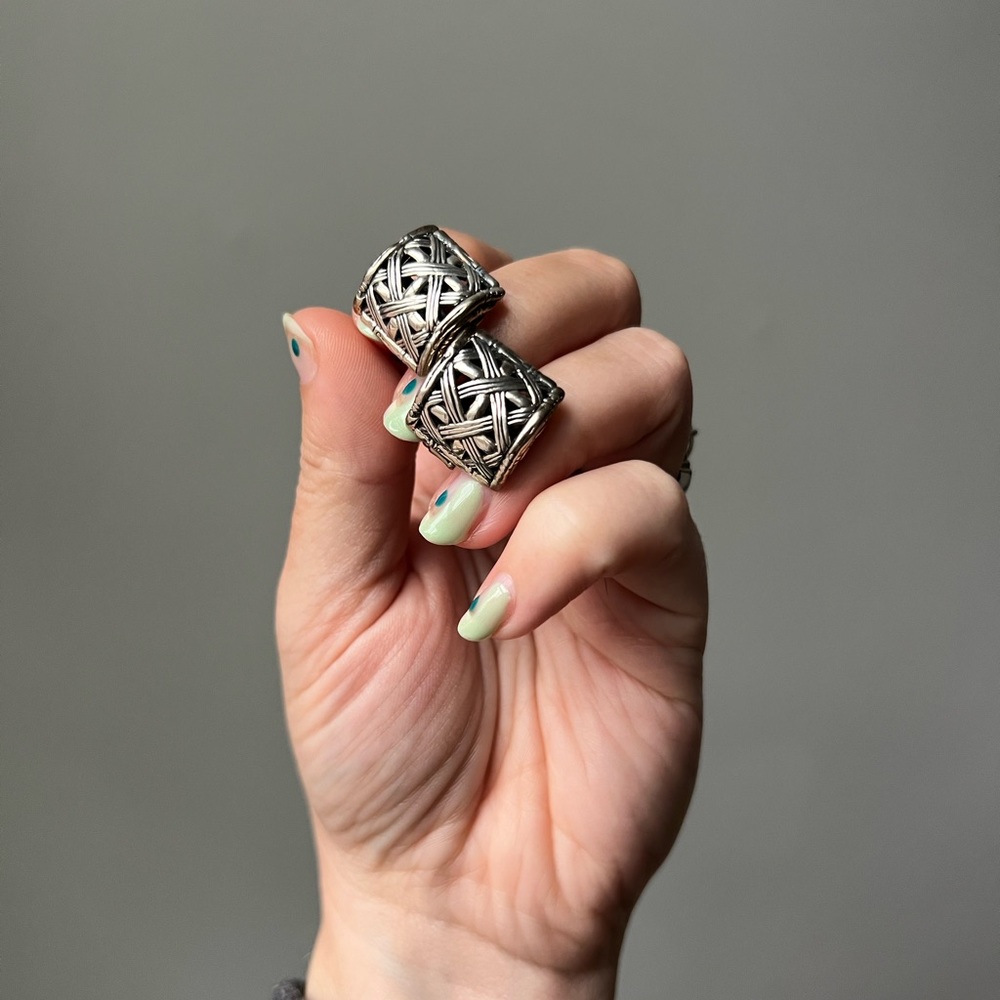 John Hardy Silver Cuff Links
